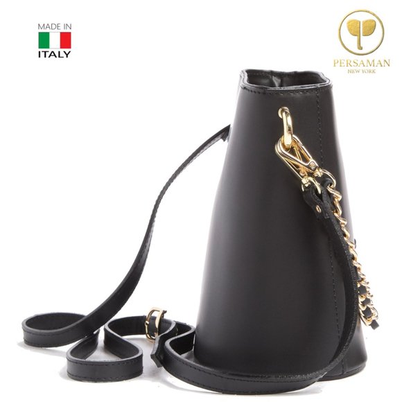 Persaman New York Livia Leather Saddle Bag - Picture 3 of 13